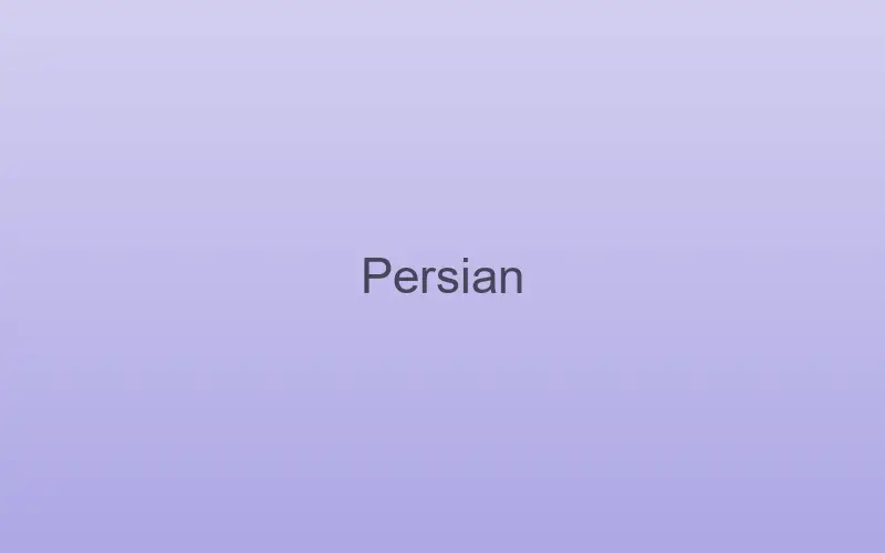 Persian cat relaxing indoors